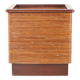 Rattan and wood planter