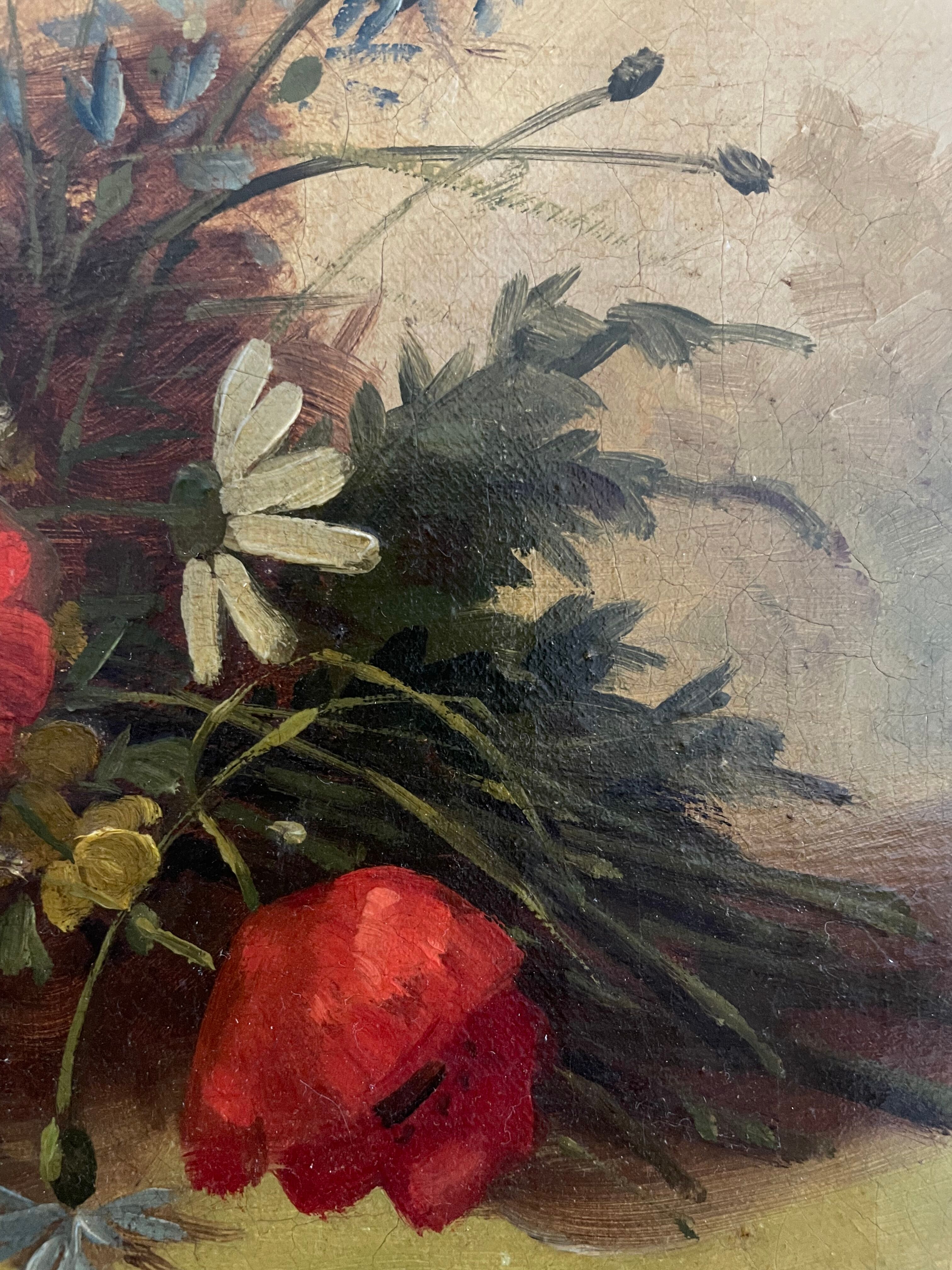 Old painting, oil on canvas