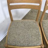 4x 60s 70s Oak dining chairs Danish design H.W Klein for Bramin