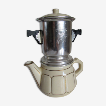 Vintage Pegasus coffee maker, 2 cups, ceramic