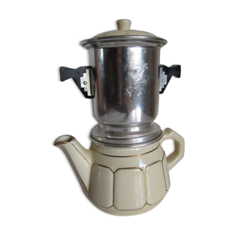 Vintage Pegasus coffee maker, 2 cups, ceramic
