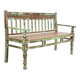 Bench in old patinated teak