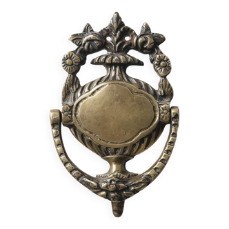 Victorian style solid brass door knocker