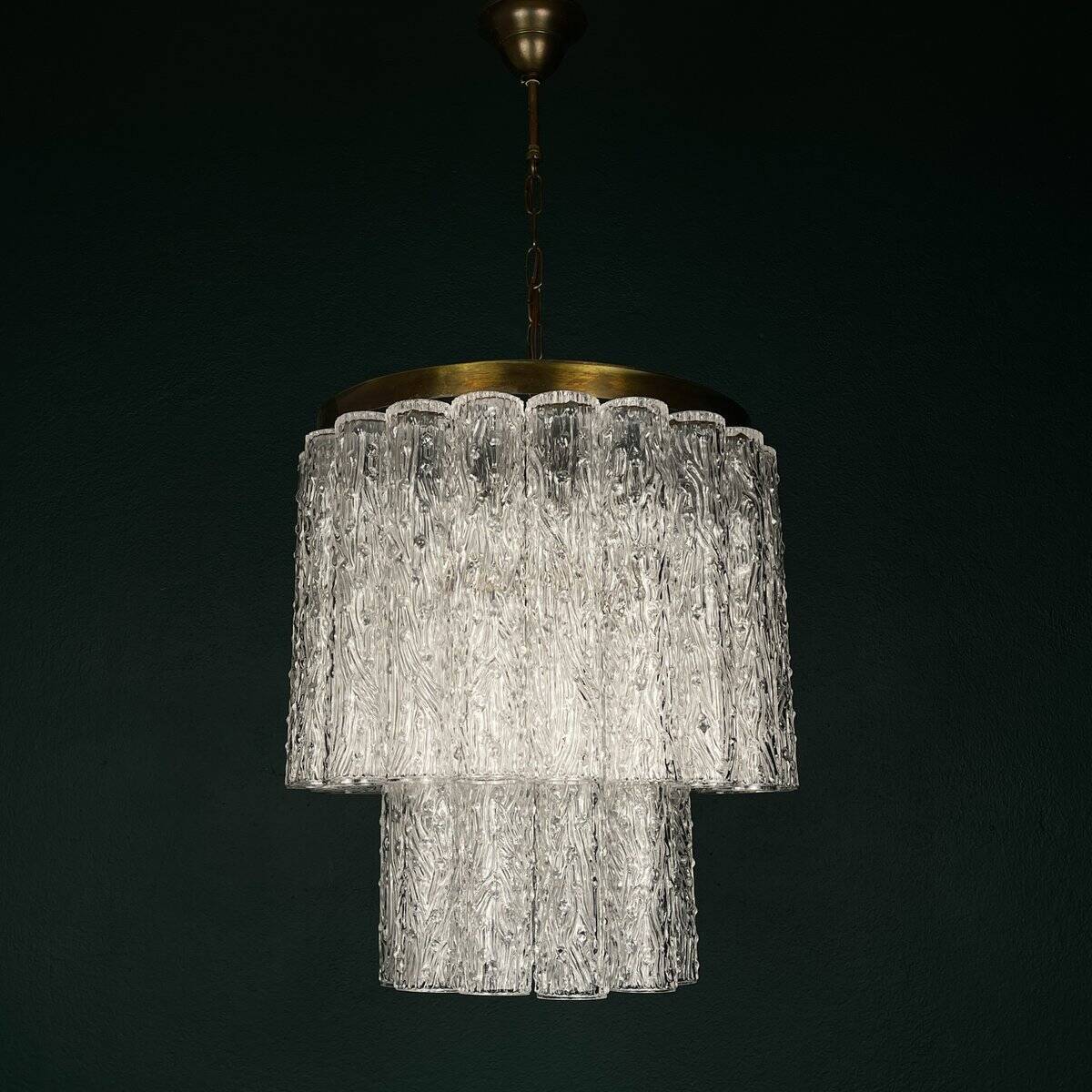 Murano glass chandelier by Venini, Italy, 1960s