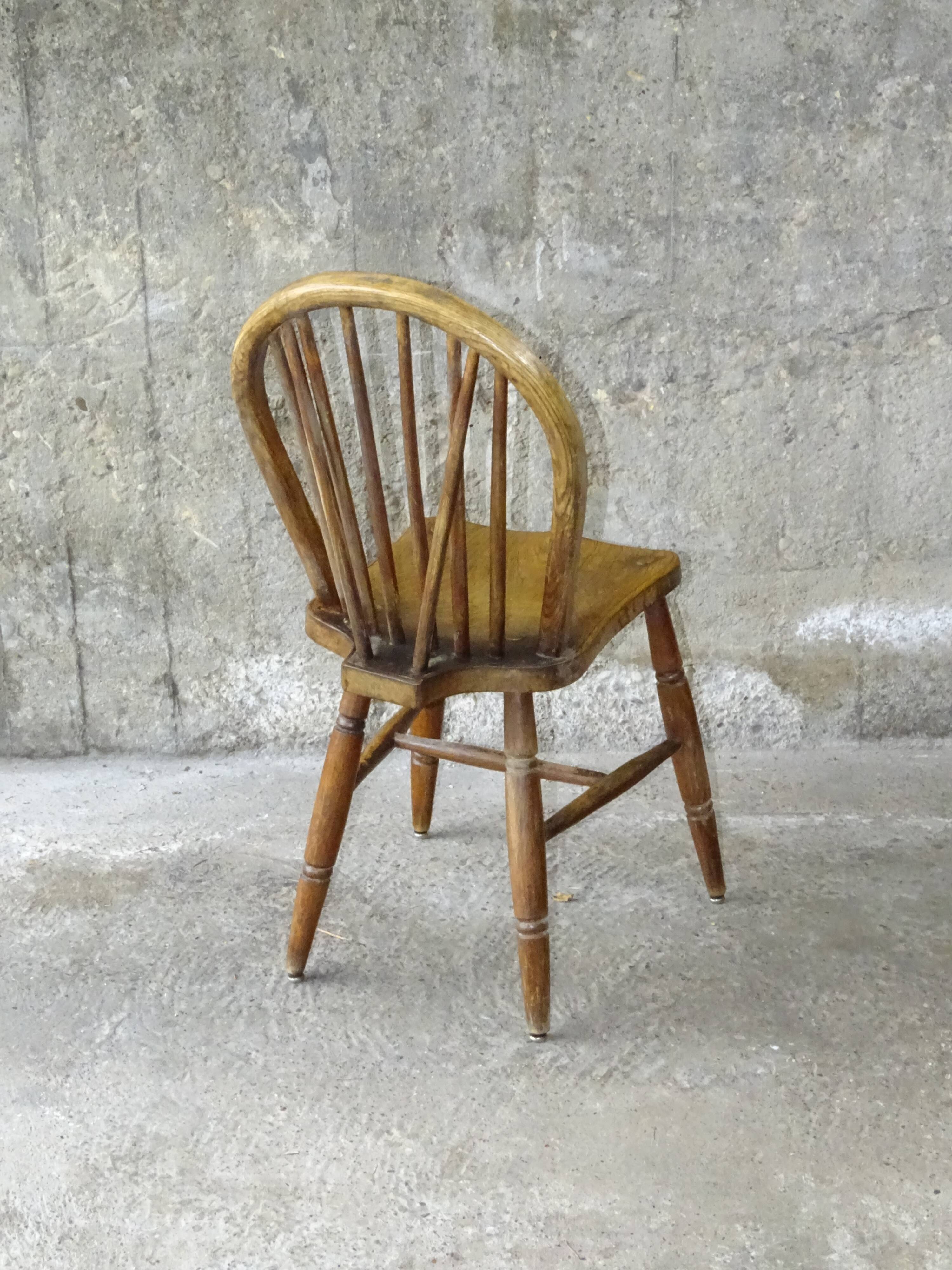 Windsor chair circa 1920 England, stamp