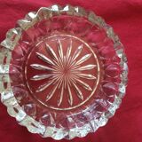 Glass ashtray 14 cm vintage