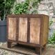 Commode art déco ronce de noyer brut
