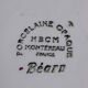 HBCM Creil Montereau HBCM model Bearn diam 22.5 cm