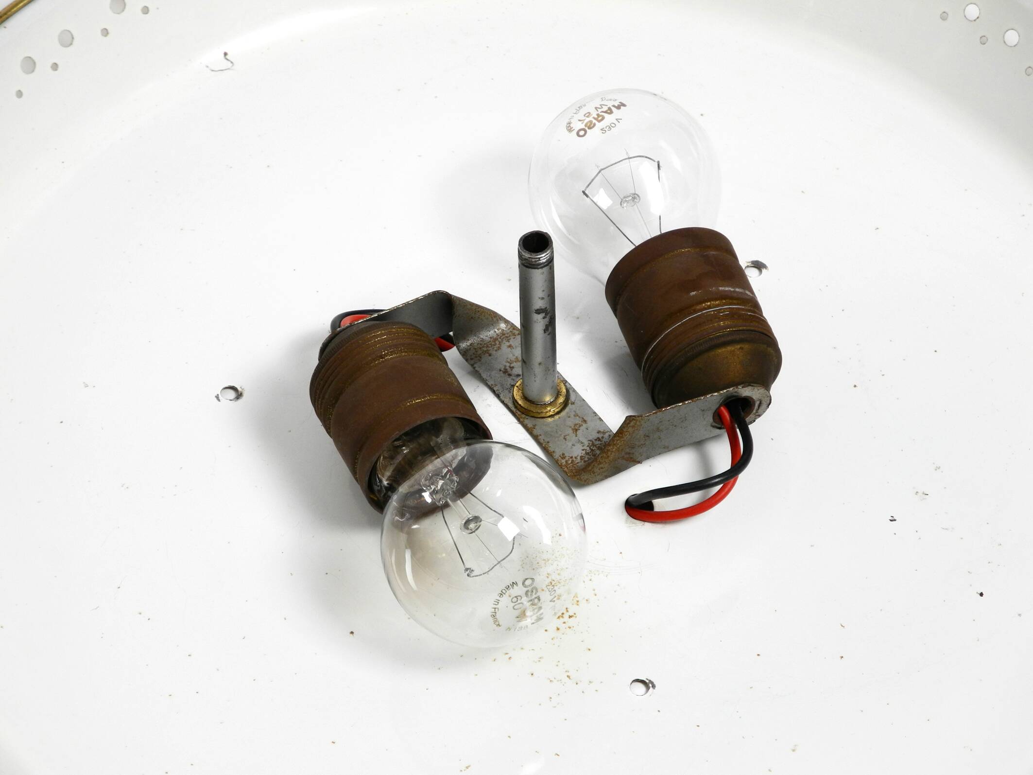 Mid Century Modern metal ceiling or wall lamp by Ernest Igl for Hillebrand