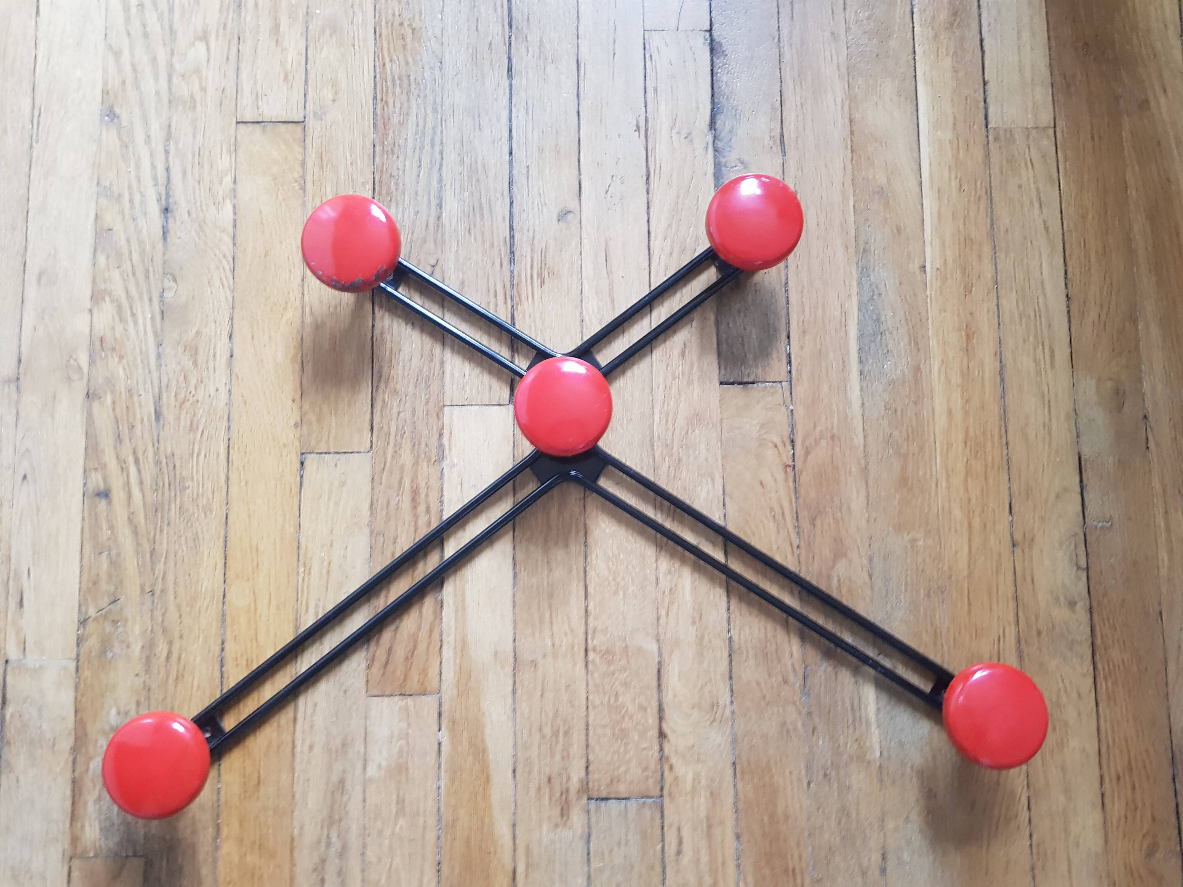 Vintage star wall coat rack