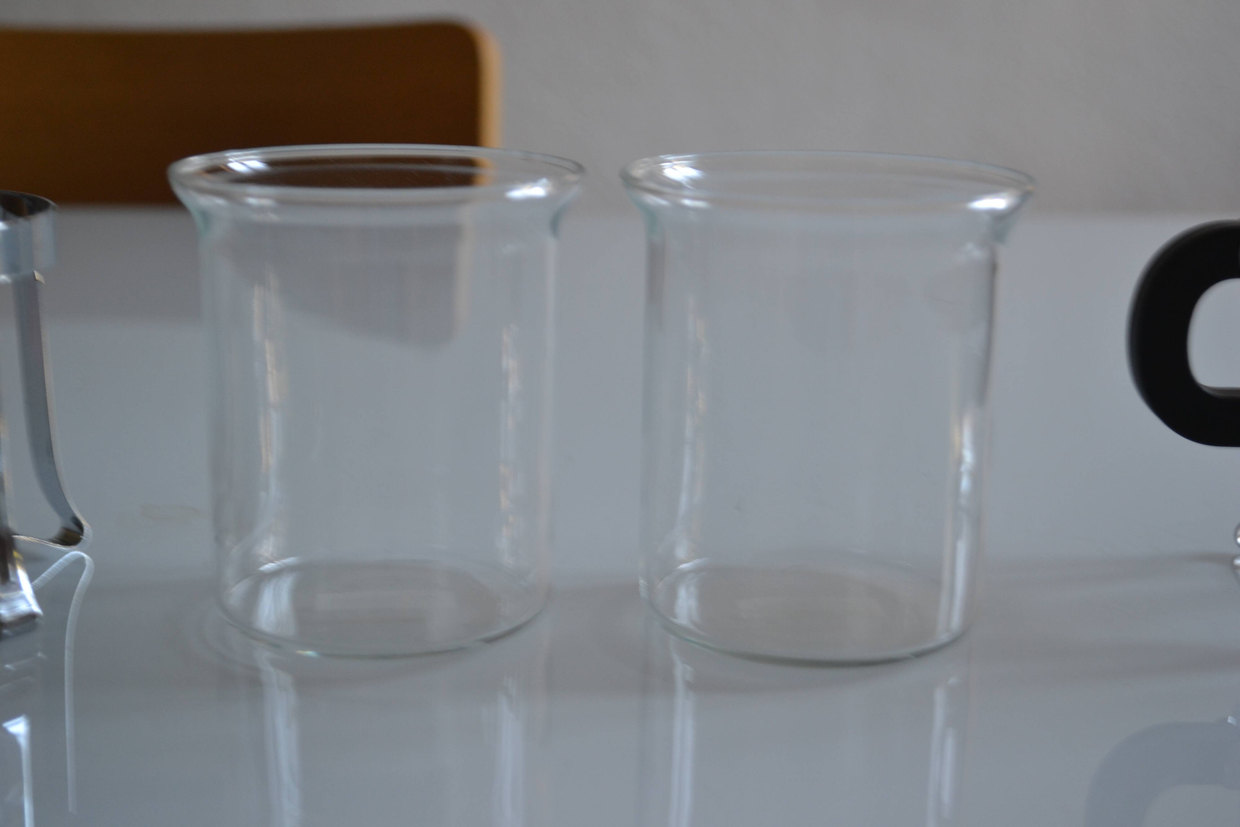 pair of Bodum Chambord bistro style cups 6 oz / 18 ml