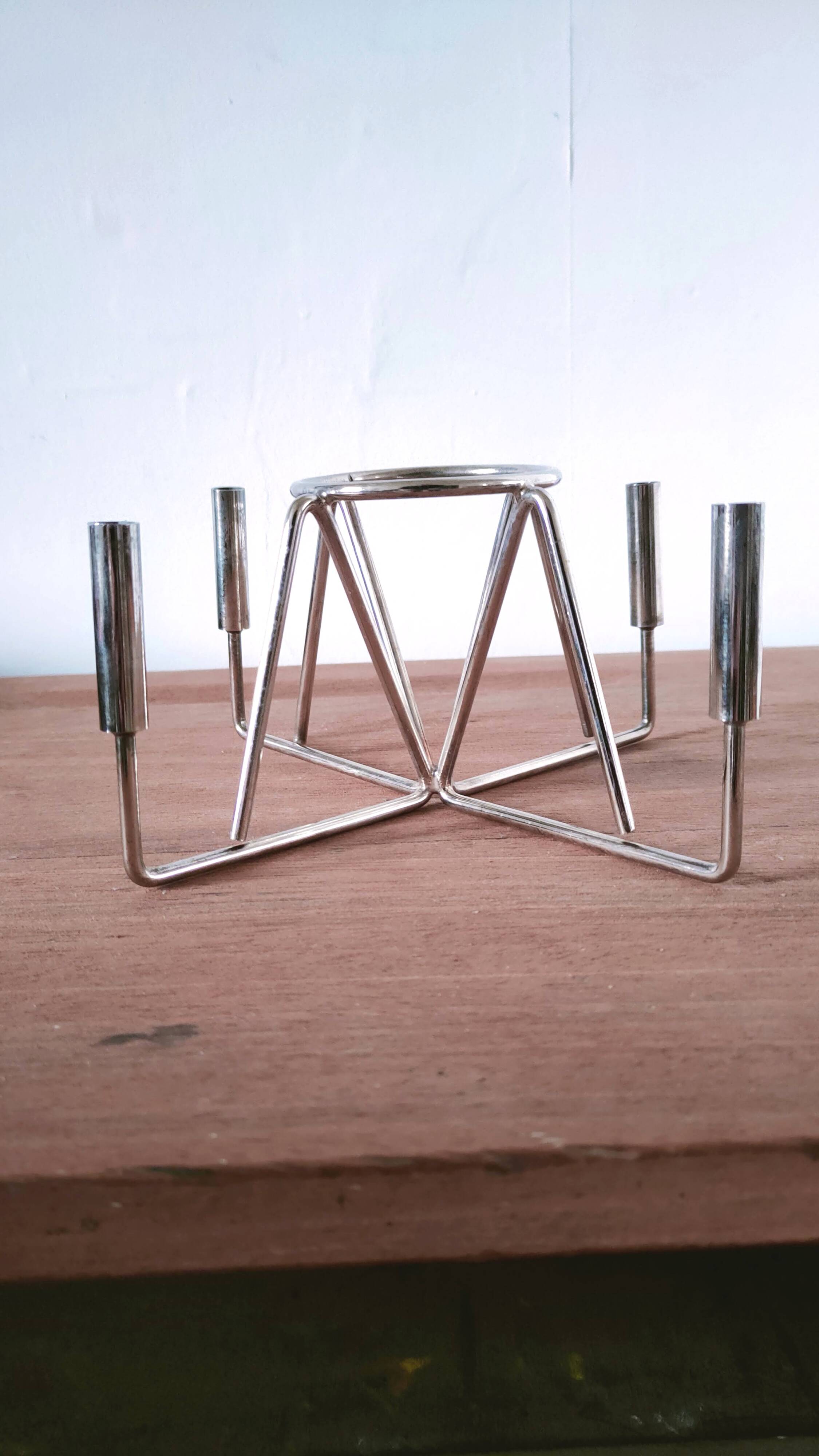 Vintage candle holder Gelb goldsmiths Paris