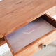 Waxed wooden farmhouse table