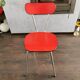 Chaise vintage rouge Formica 1970