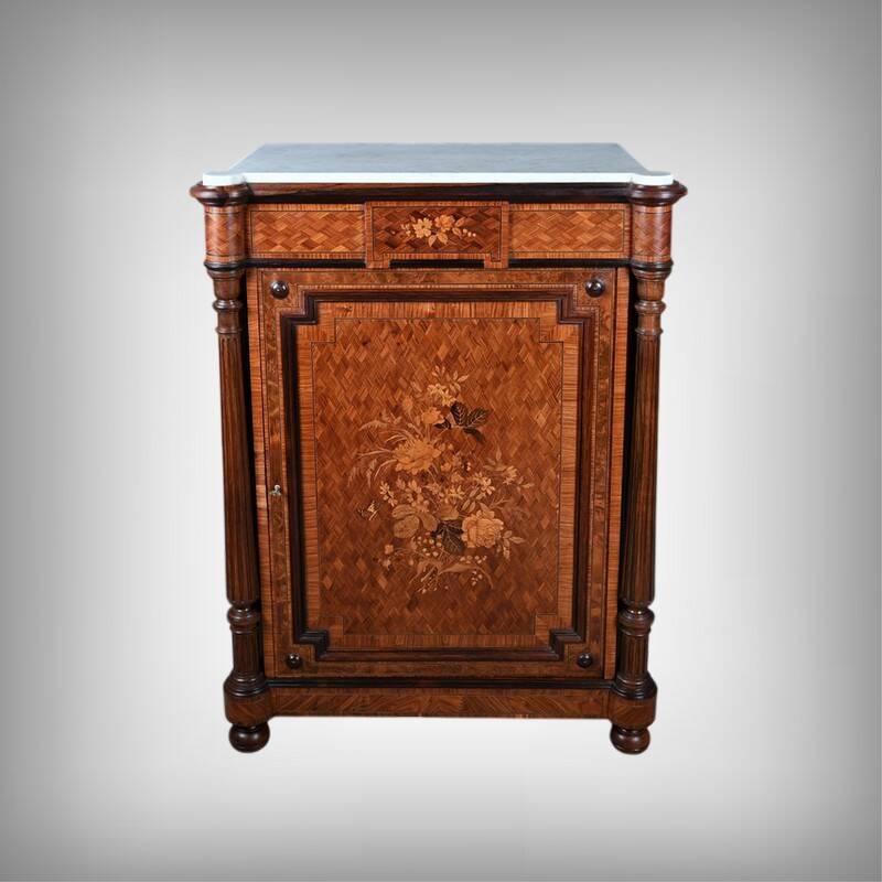 Support Furniture in Precious Wood Marquetry, Napoleon III period – Milie