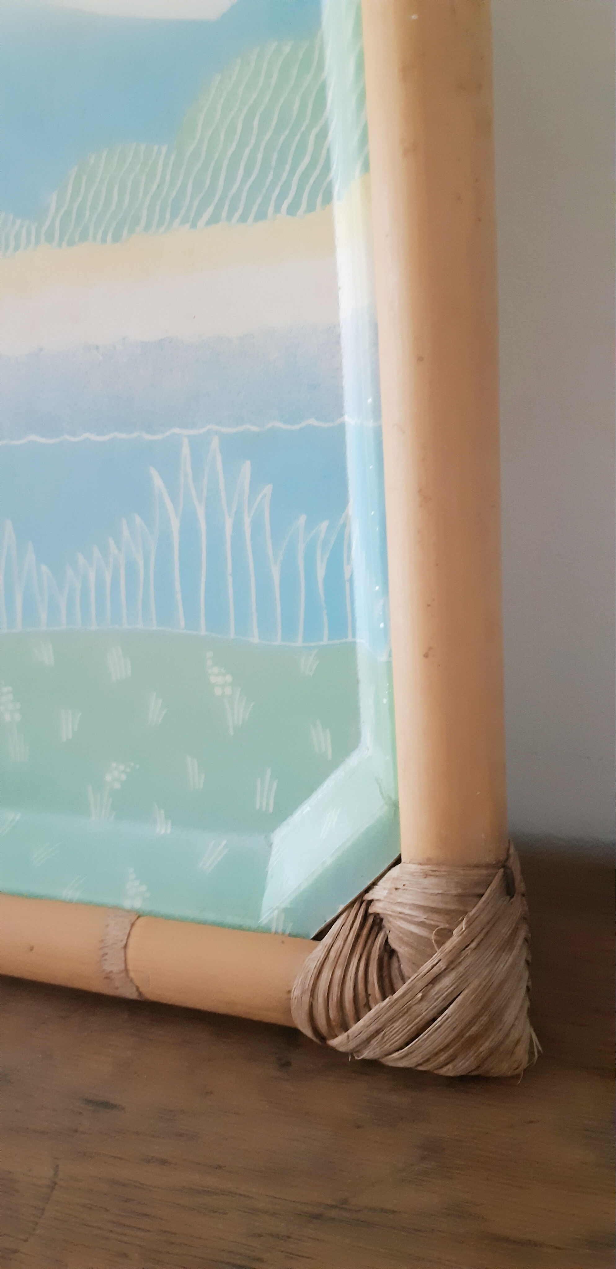 Fiberglass and rattan top