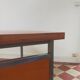Desk with removable drawers in the style of Florence Knoll.