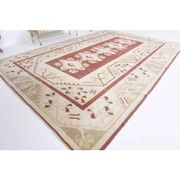 Vintage Turkish Hand-Knotted Wool Cotton Red Area Rug 202x301