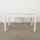 White extendable table, Italian design, 1980s, made in Italy