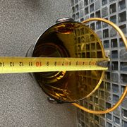 Vintage Amber Glass Ice Bucket
