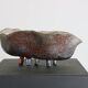 Fat Lava oyster bowl with 5th leg in red