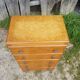 Ancient Commodity 5 Wood Drawers - Vintage 70s Alu Handles