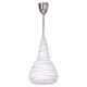 Mid-Century Czech Chromed Steel and Milk Glass Pendant Light, 1960s