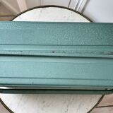 Old blue metal toolbox