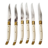 6 high-end Laguiole steak knives with ABS handles