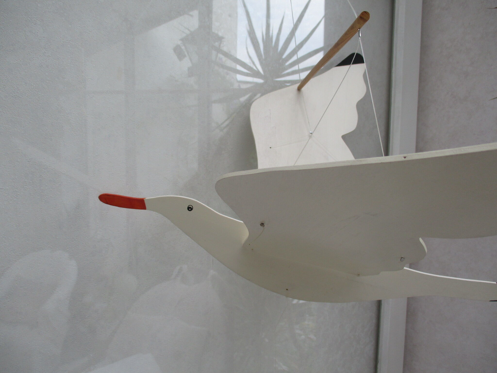 mobile wooden seagull 96 cm