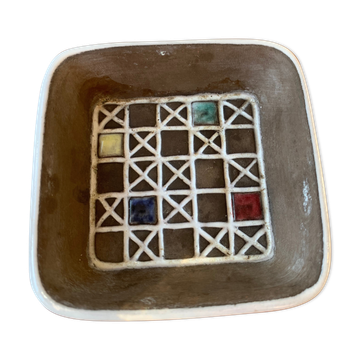 Cendrier design suédois céramique émaillée facit vintage