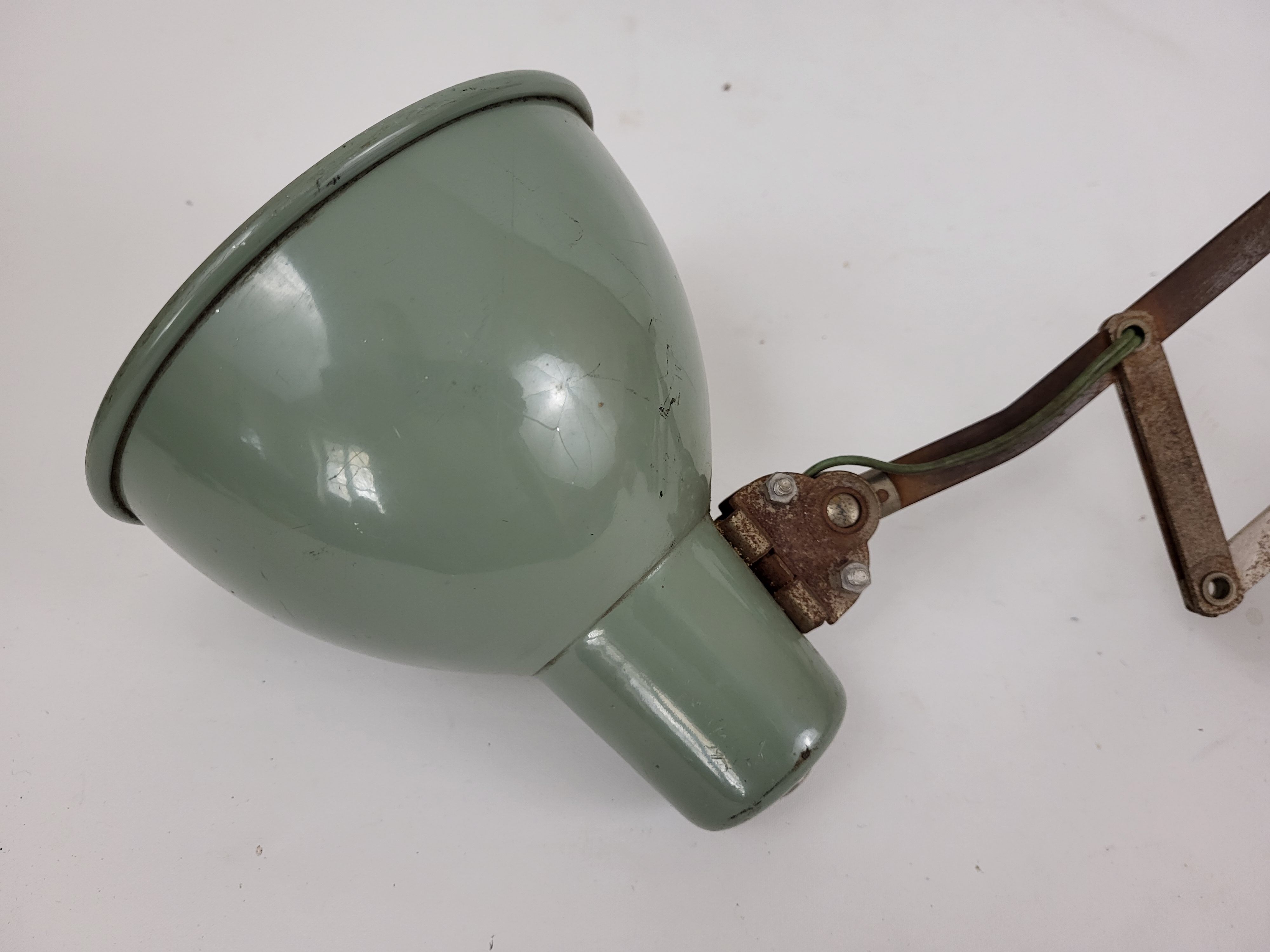 Accordion wall lamp sheet metal 50s