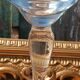 Large tasting glass with an old golden coat of arms – signed Jeanne Châtel
