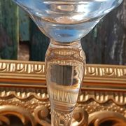 Grand verre de dégustation ancien blason doré – signé Jeanne Châtel