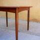 Scandinavian dining table extendable teak by Henry Walter Klein
