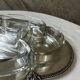 Plat de service en métal argenté