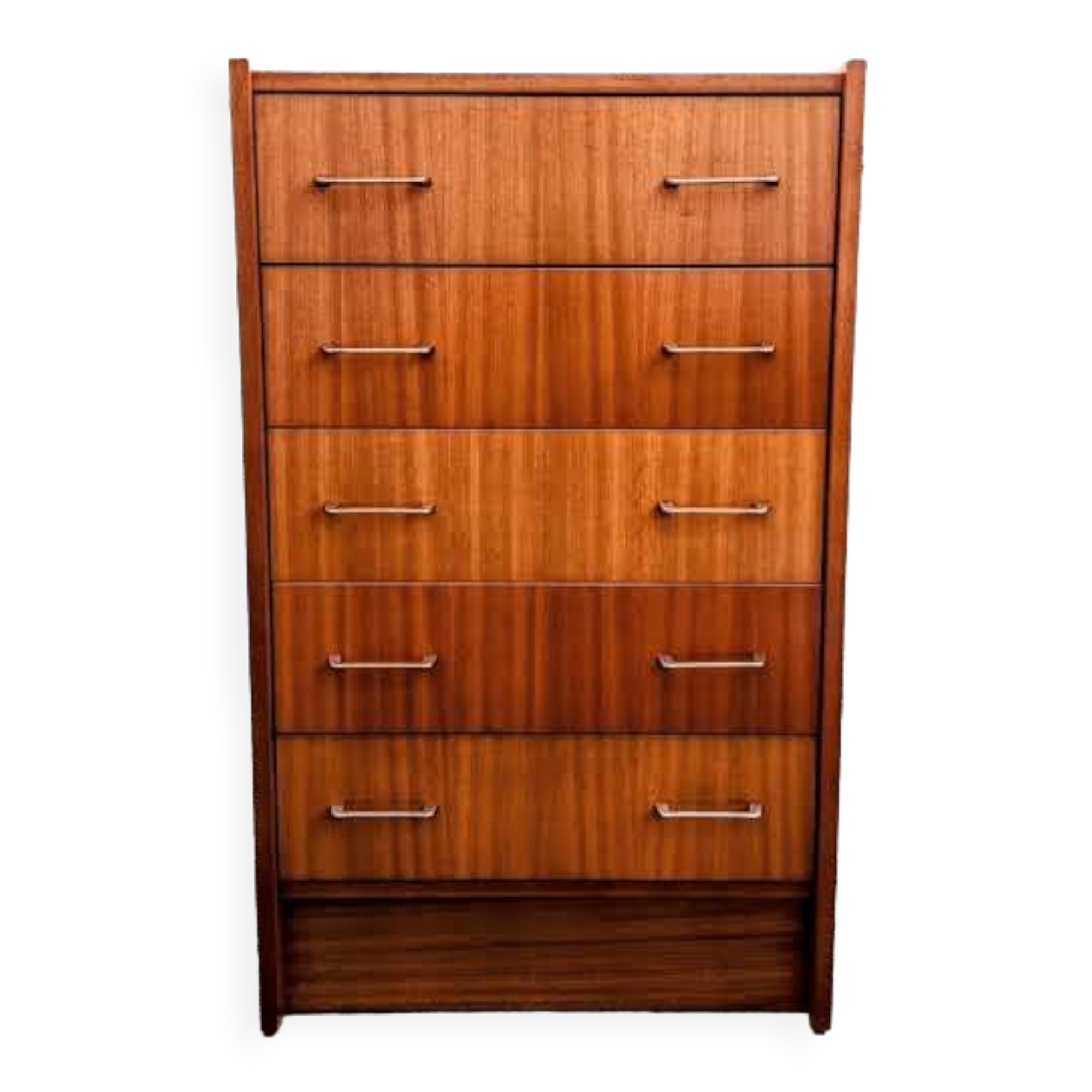 Chest of drawers mahogany veneer 60s