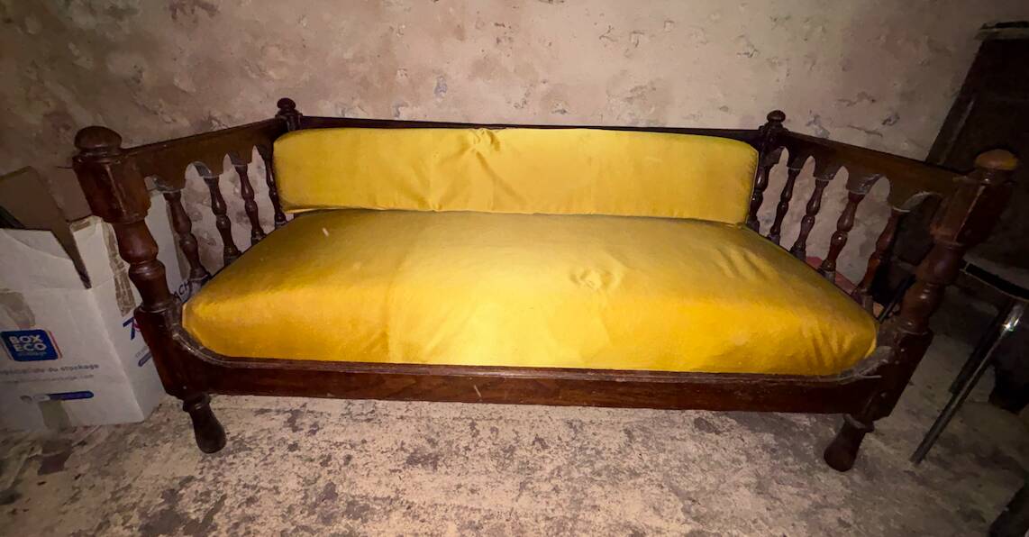 Banquette bretonne en bois massif