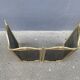 Brass fireplace fire screen 1900, French art nouveau spark screen with 4 shutters