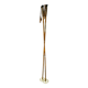 Wooden ski poles