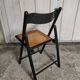 Chaise pliante cannée vintage