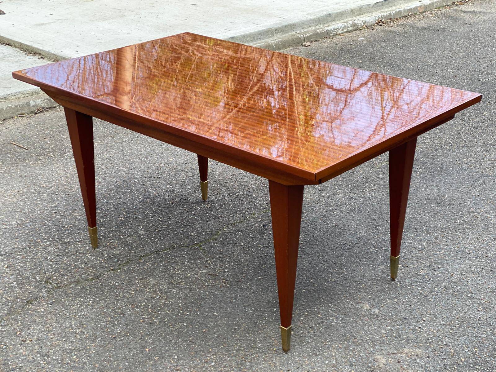 Table à manger scandinave extensible bois et palissandre laquée 230cm