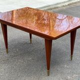 Table à manger scandinave extensible bois et palissandre laquée 230cm
