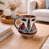 Ceramic pitcher signed J. Poussine – Atelier Sant Vicens – 1950s/60s