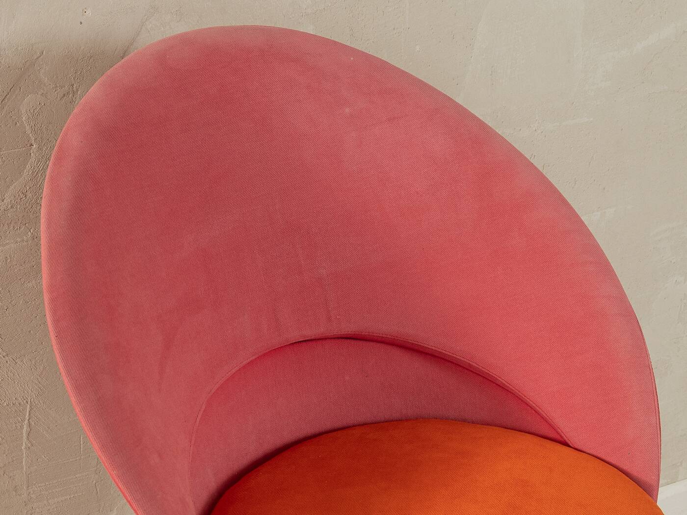 Unique Cone Chairs by Verner Panton for Gebrüder Nehl, set of 2, pink and orange