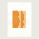 Monotype painting on paper - illustration Abstract Monotype painting on paper -M101 signed Eawy