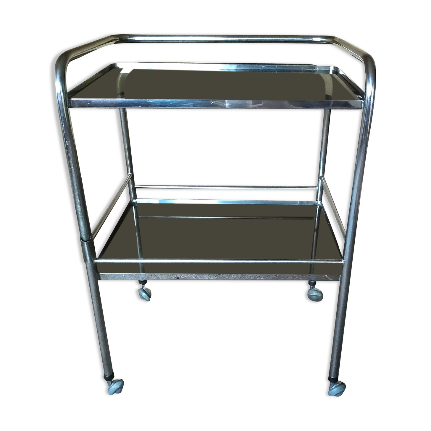 Smoked glass table service