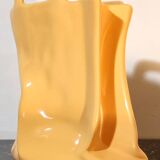 Crumpled ceramic vase 1980