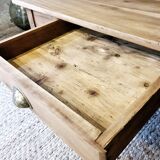 Old coffee table in solid wood