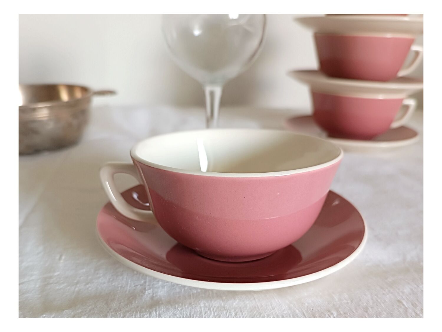 Ten cup rose tea service, Villeroy and boch